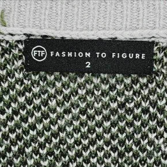 Fashion To Figure Cardigan Sweater Womens Plus Size 2X FTF Zip Front Gray - Picture 3 of 7